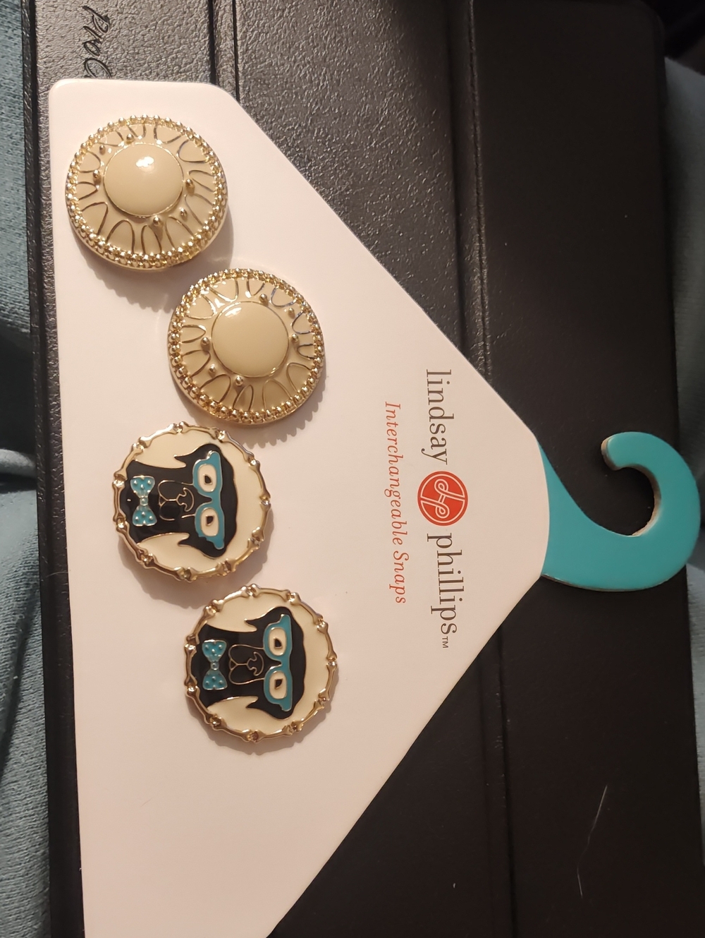 Lindsay Phillips Enamel Snaps, 2 Pairs